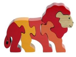 Lion Family Wooden rubberwood puzzle