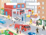 Fire
              Fighter Magnetic Playset