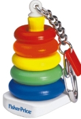Fisher price rock a stack rings keychain