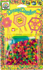 kid craft Perler Bead Dream Dangles Hexagon