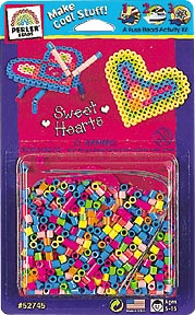 kid craft perler beads sweet heart