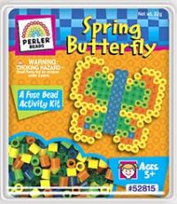 kid craft perler bead spring butterfly