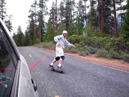 T-board with a teather