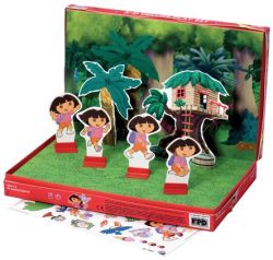 3-d Dora Colorforms Set
